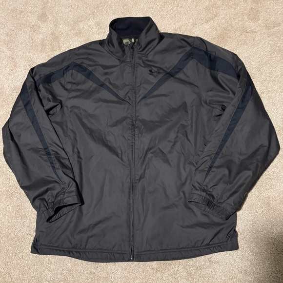 Under Armour Mens Windbreaker Jacket Coat Full Zip Gray & Black Athletic, Sz L - Picture 1 of 11